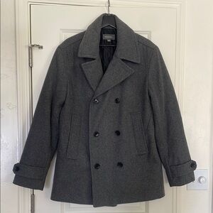 Gray Men's Peacoat